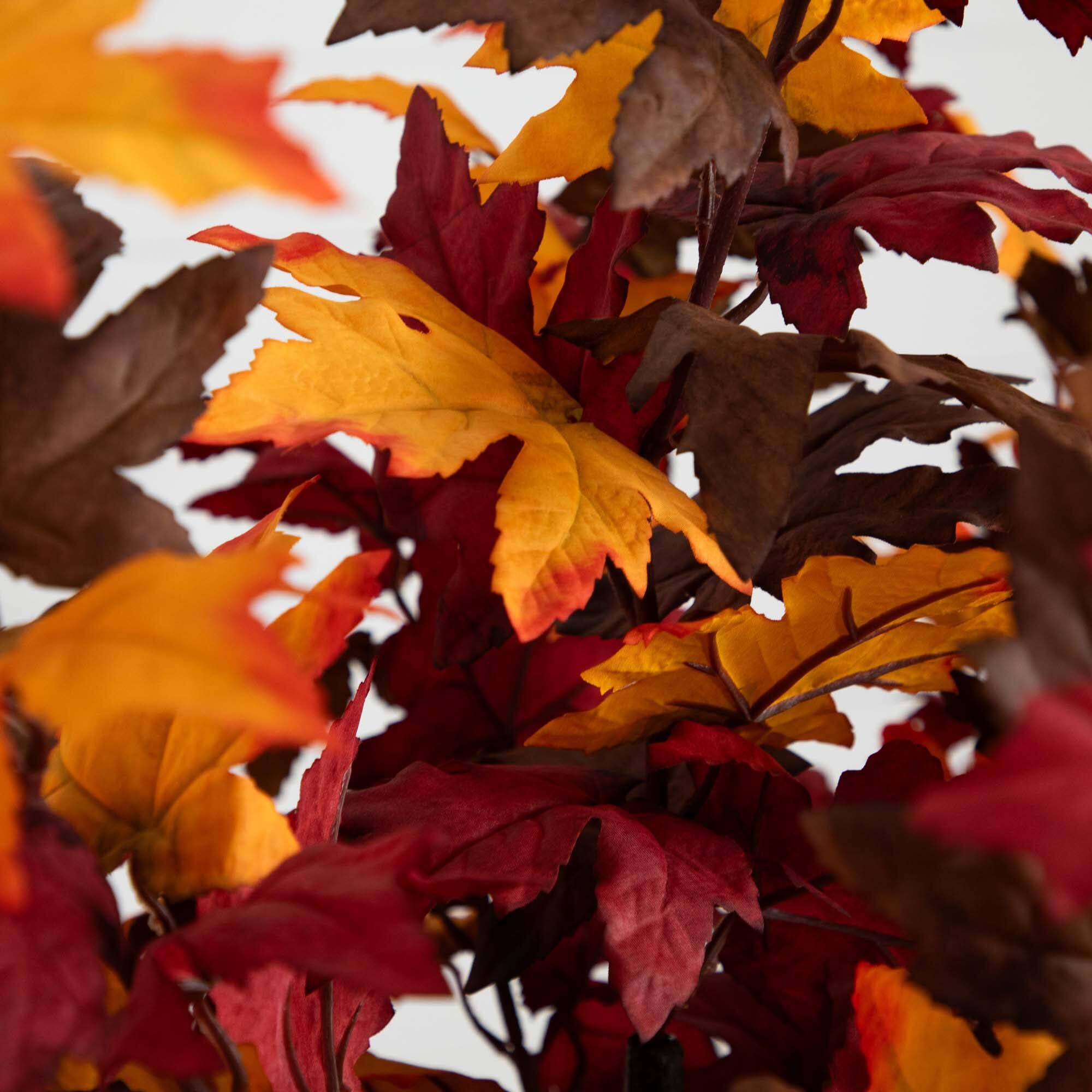 5ft. Autumn Smoky Maple Artificial Fall Tree